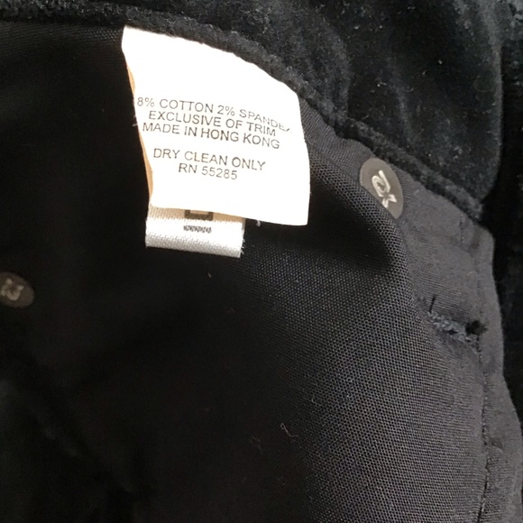 Express Black Faux Velvet Pants Size 2 - Picture 3 of 4